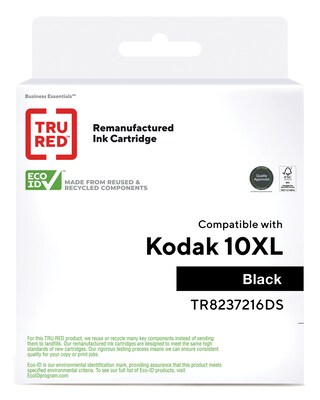 TRU RED™ Remanufactured Black High Yield Ink Cartridge Replacement for Kodak (10XL)