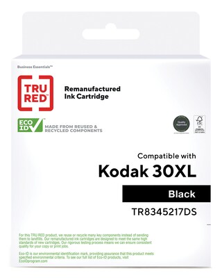 TRU RED™ Remanufactured Black High Yield Ink Cartridge Replacement for Kodak (30XL)
