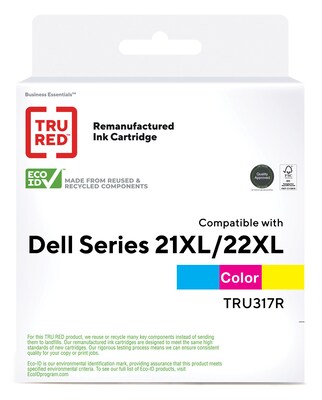 TRU RED™ Remanufactured Color High Yield Ink Cartridge Replacement for Dell Series 21/22 (U317R)
