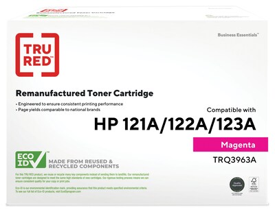 TRU RED™ Remanufactured Magenta Standard Yield Toner Replacement HP 121A-122A-123A/Canon EP-87 (C9703A/Q3963A/Q3973A/7431A005)