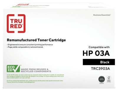 TRU RED™ Remanufactured Black Standard Yield Toner Cartridge Replacement for HP 03A (C3903A)