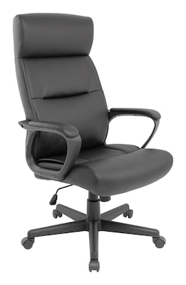 Quill Brand® Rutherford Luxura Manager Chair, Black (45608)