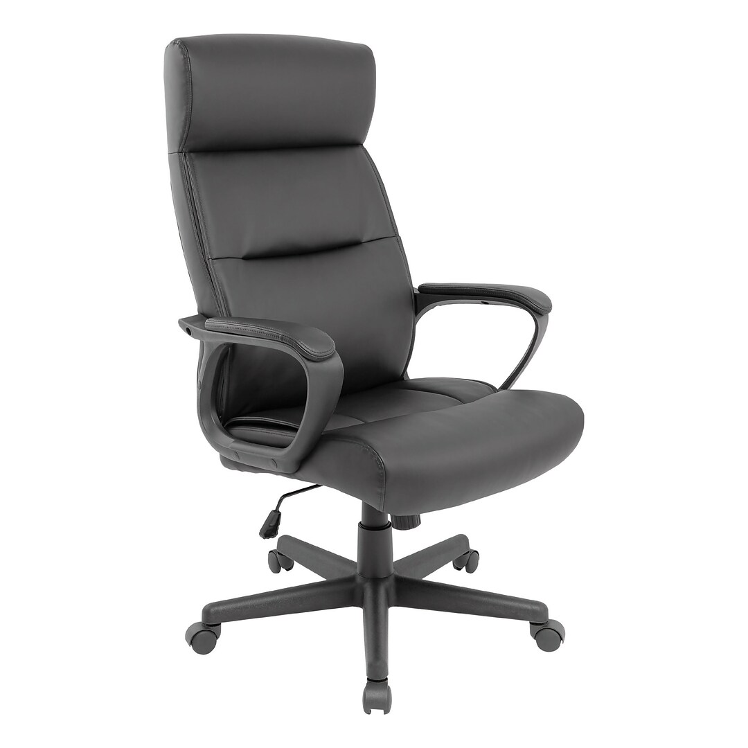 quill brand® rutherford luxura manager chair black 45608