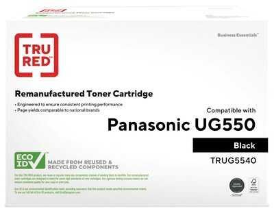 TRU RED™ Remanufactured Black Standard Yield Toner Cartridge Replacement for Panasonic (UG-5540)