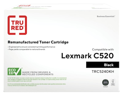 TRU RED™ Remanufactured Black High Yield Toner Cartridge Replacement for Lexmark (C5240KH)