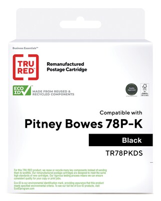 TRU RED™ Remanufactured Black High Yield Ink Cartridge Replacement for Pitney Bowes (78P-K)
