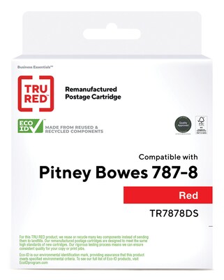 TRU RED™ Remanufactured Red Standard Yield Ink Cartridge Replacement for Pitney Bowes 787-8