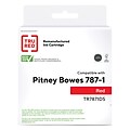 Tru Red Pitney Bowes 787-1 Remanufactured Standard Yield Postage Cartridge, Red (TR7871DS)