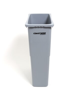 plastic trash bin