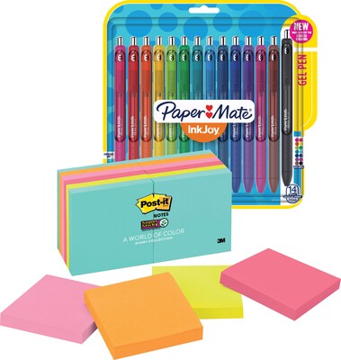 Post-it® Super Sticky Notes, Miami & Paper Mate® InkJoy® Gel Pens - Special Offer!