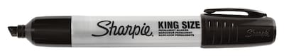 Sharpie Permanent Markers, Chisel Tip, Black, 4/Pack (38264