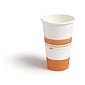 Perk™ Paper Hot Cup, 16 Oz., White/Orange, 50/Pack (PK54368)