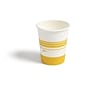 Perk™ Paper Hot Cup, 8 Oz., White/Yellow, 500/Carton (PK45592CT)