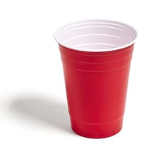 Perk™ Plastic Cold Cup, 16 Oz., Red, 500/Carton (PK54359CT)