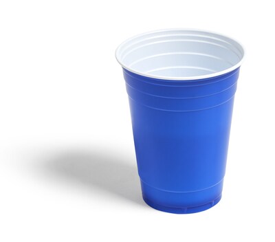 Perk™ Plastic Cold Cup, 16 Oz., Blue, 50/Pack (PK45561)