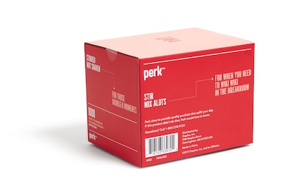 Perk™ Red Plastic Stirrers, 1000/Pack (PK56402)