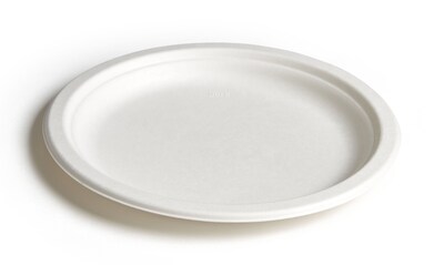 20 Pack Compostable 9 Paper Plates White Heavy Duty Party Plates