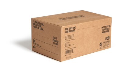 Perk™ Compostable PLA Fork, Medium-Weight, White, 1800/Carton (PK56201CT)