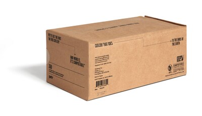 Perk™ Compostable PLA Assorted Cutlery, Medium-Weight, White, 360/Pack (PK56205)