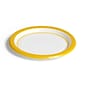 Perk™ Medium-Weight Paper Plates, 6", Yellow/White, 125/Pack (PK54328)