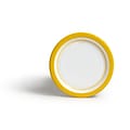 Perk™ Medium-Weight Paper Plates, 6, Yellow/White, 500/Carton (PK54328CT)