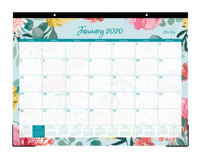 2020 Blue Sky 22 x 17 Desk Pad, Reflections (117886)