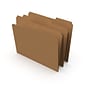 Staples® File Folders, 1/3 Cut Tab, Letter Size, Natural Brown, 100/Box (TR756044)