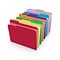 Staples® Reinforced File Folders, 1/3 Cut Tab, Letter Size, Assorted Colors, 250/Box (TR576937)