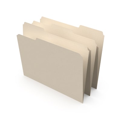 Staples® File Folders, 1/3 Cut Tab, Letter Size, Manila, 250/Box (TR516564)