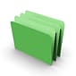 Staples File Folder, Single Tab, Letter Size, Green, 100/Box (ST509653-CC)