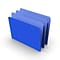 TRU RED™ File Folders, Straight Cut, Letter Size, Blue, 100/Box (TR509679)