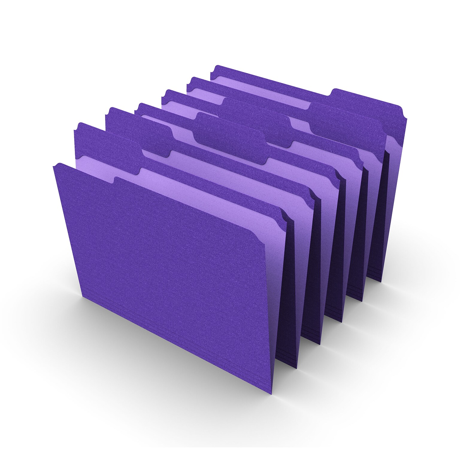 Staples® Reinforced File Folders, 1/3 Cut Tab, Letter Size, Purple, 100/Box (TR508945)