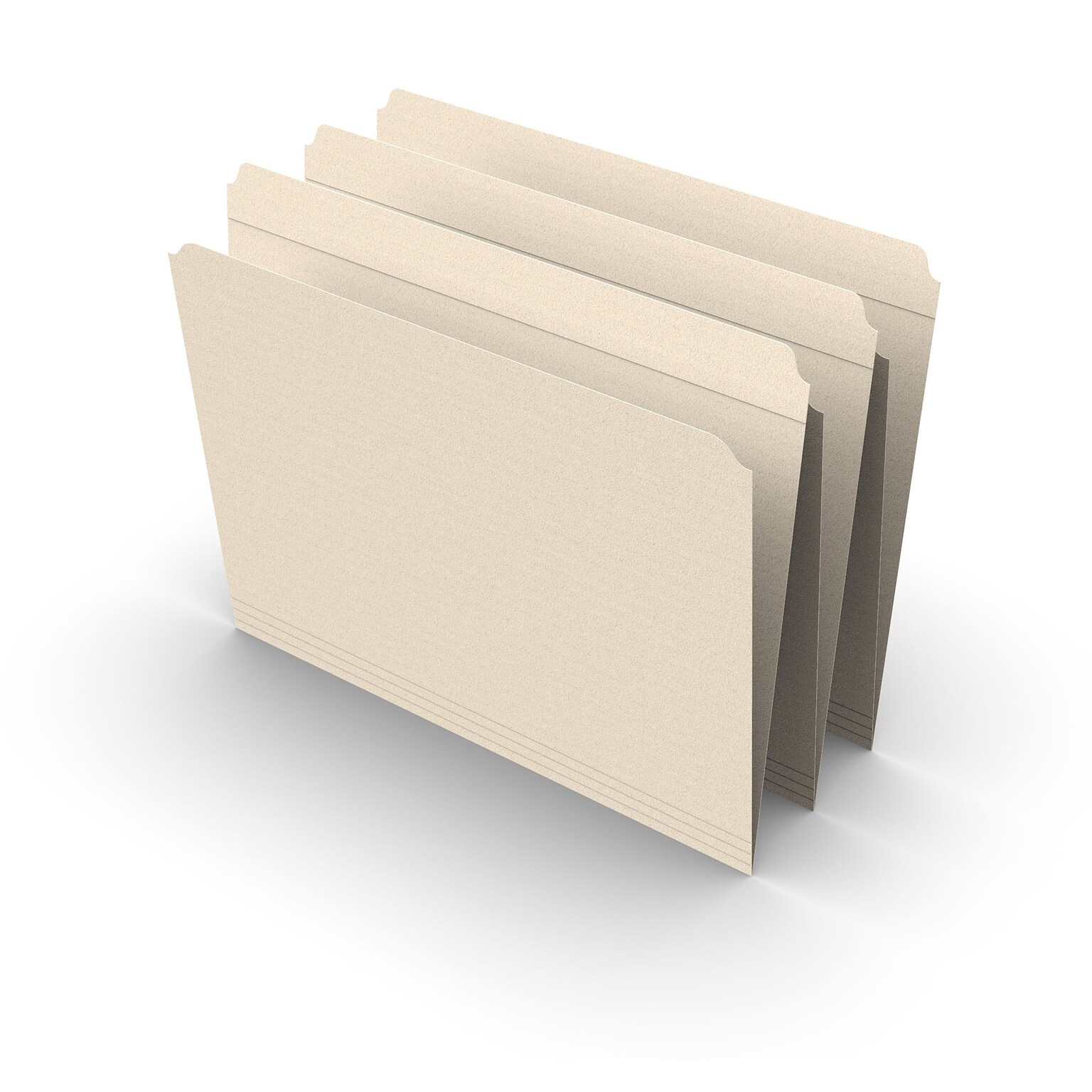 Staples 30% Recycled Reinforced File Folders, Single Tab, Letter Size, Manilla, 100/Box (ST508820/508820)