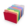 TRU RED™ File Folders, 1/3 Cut, Letter Size, Assorted Colors, 250/Box (TR502678)