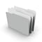 Staples File Folders, 1/3 Cut, Letter Size, Gray, 100/Box (TR433664)