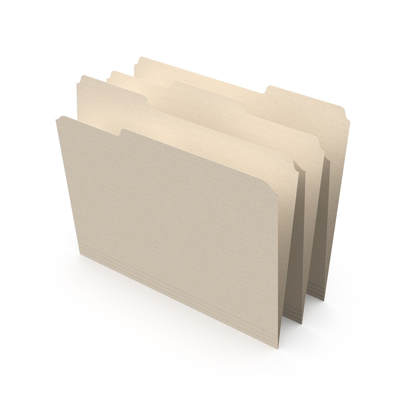 Staples® File Folders, 1/3 Cut Tab, Letter Size, Manila, 100/Box (TR246850)