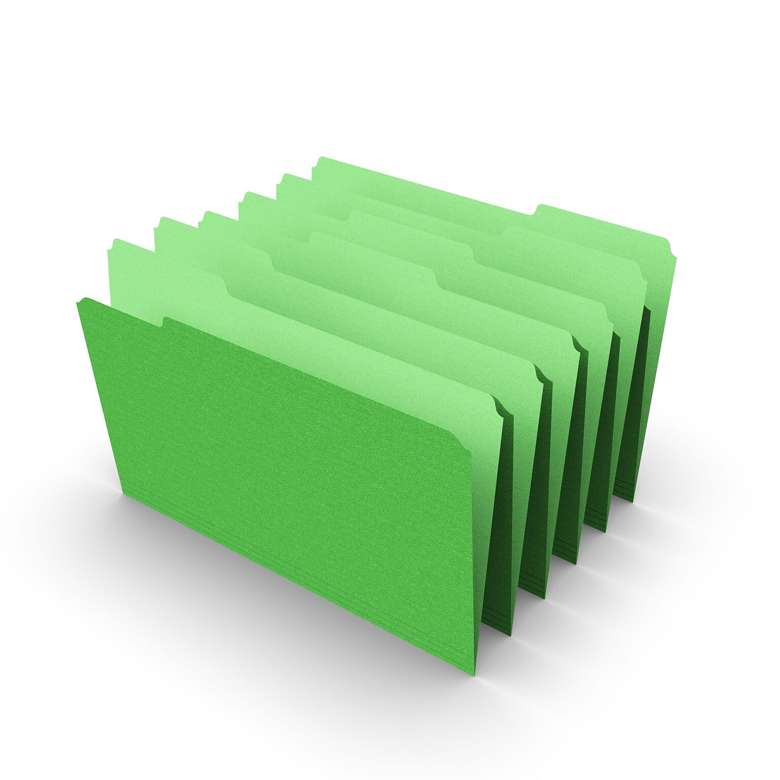 Staples® File Folders, 1/3 Cut Tab, Legal Size, Green, 100/Box (TR224584)