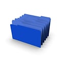 Staples File Folders, 1/3 Cut, Legal Size, Blue, 100/Box (TR224568)