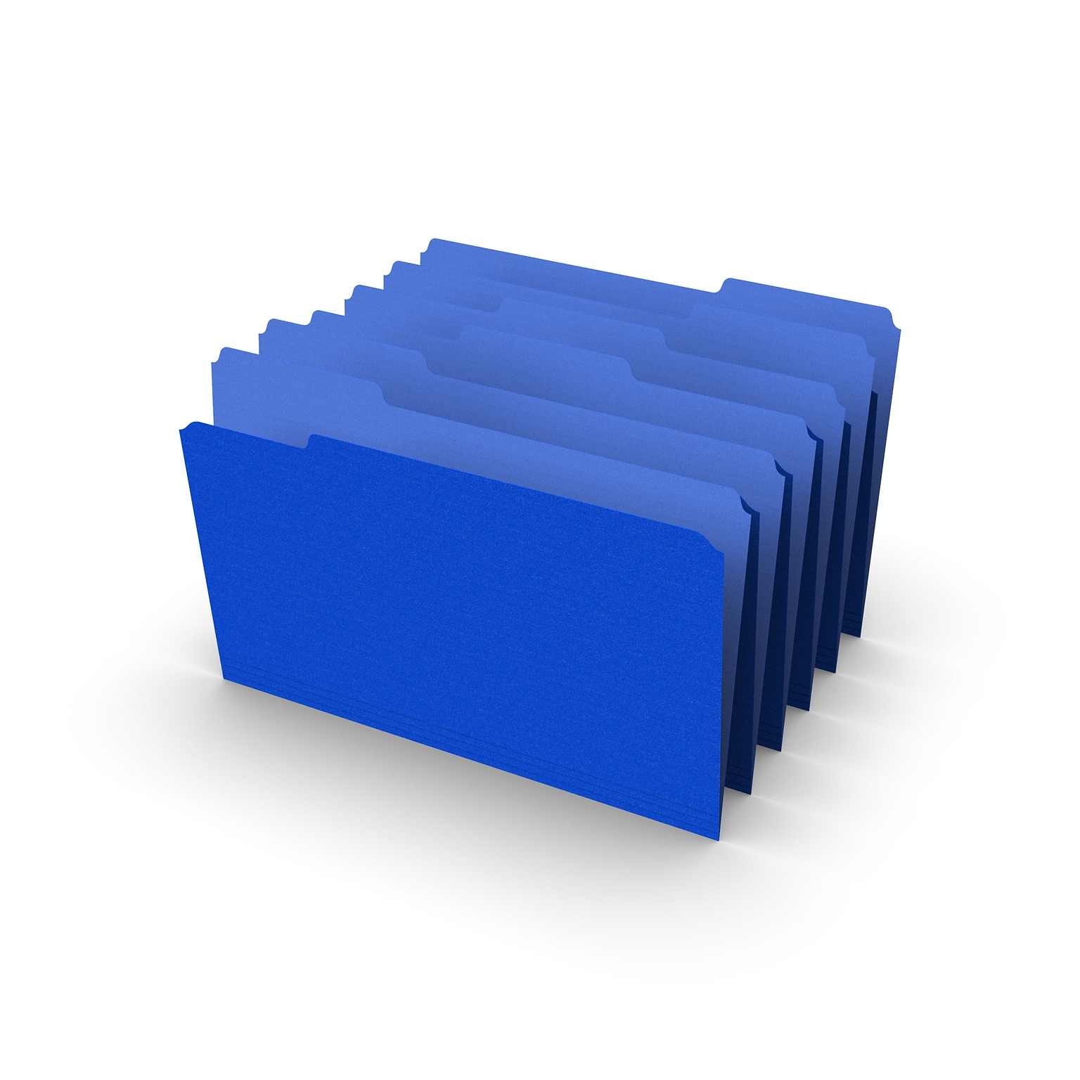 Staples® File Folders, 1/3 Cut Tab, Legal Size, Blue, 100/Box (TR224568)