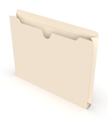 Staples® Reinforced File Jacket, 1.5 Expansion, Letter Size, Manila, 50/Box (TR119172)