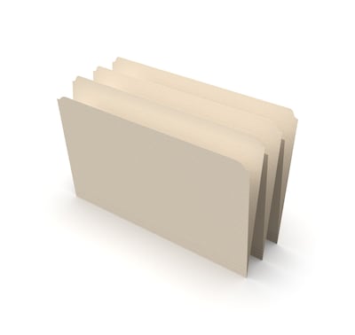 Staples® File Folders, Straight Cut, Legal Size, Manila, 100/Box (TR116889)