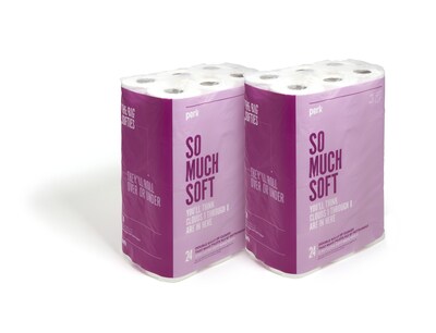 Perk Ultra Soft Standard Toilet Paper, 2-Ply, White, 154 Sheets/Roll, 48 Rolls/Pack (PK55155CT)