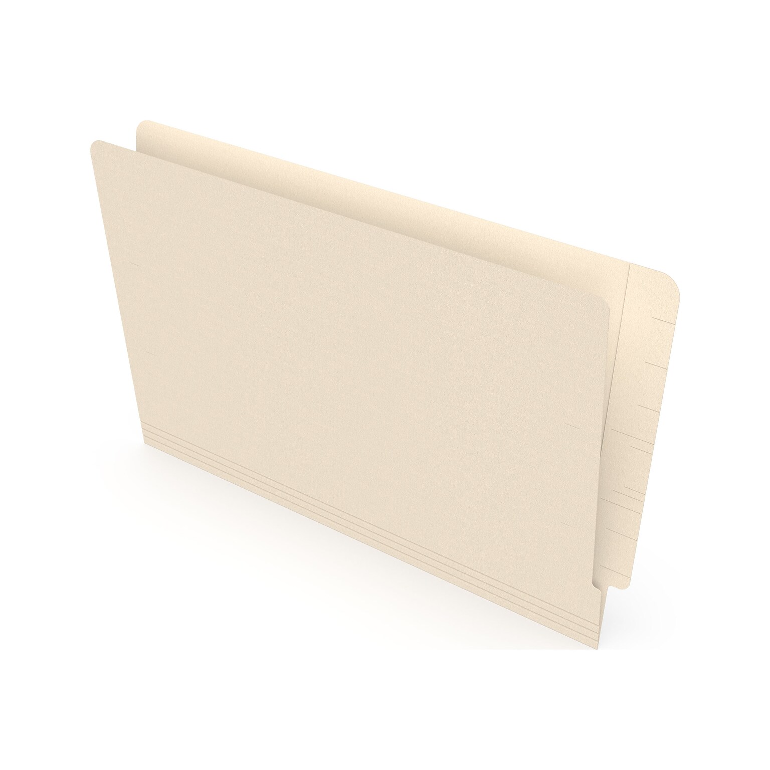 Staples® Moisture Resistant Reinforced End Tab Classification Folders, Legal Size, Manila, 150/Box (TR613399)