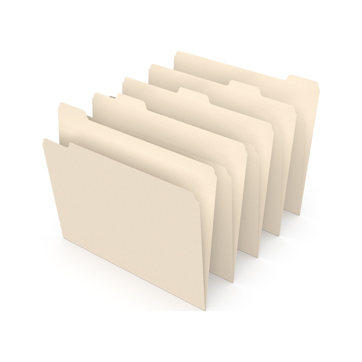 Staples® File Folders, 1/5 Cut Tab, Letter Size, Manila, 100/Box (TR56679)