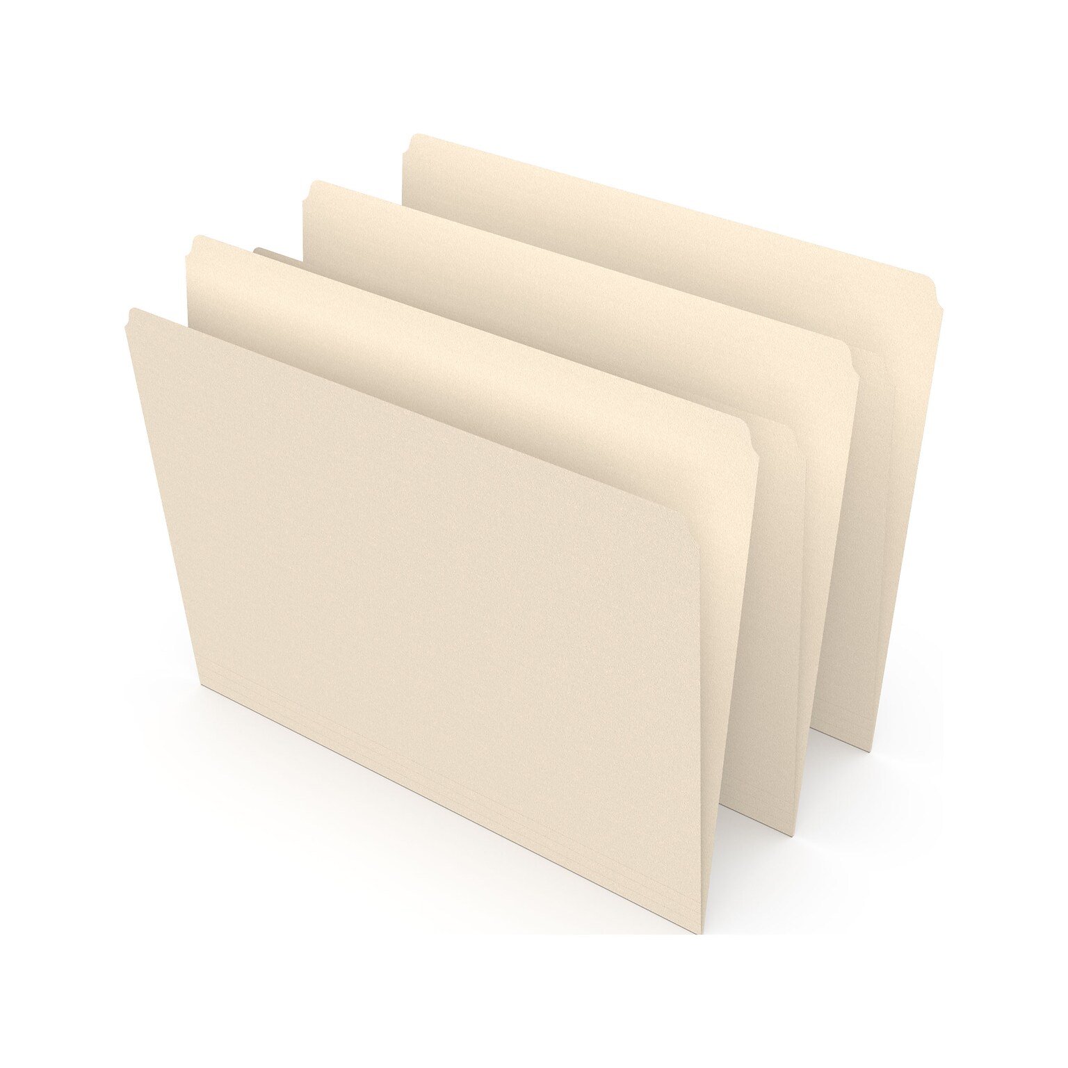 Staples 30% Recycled File Folders, Single Tab, Letter Size, Manila, 100/Box (ST56676-CC)