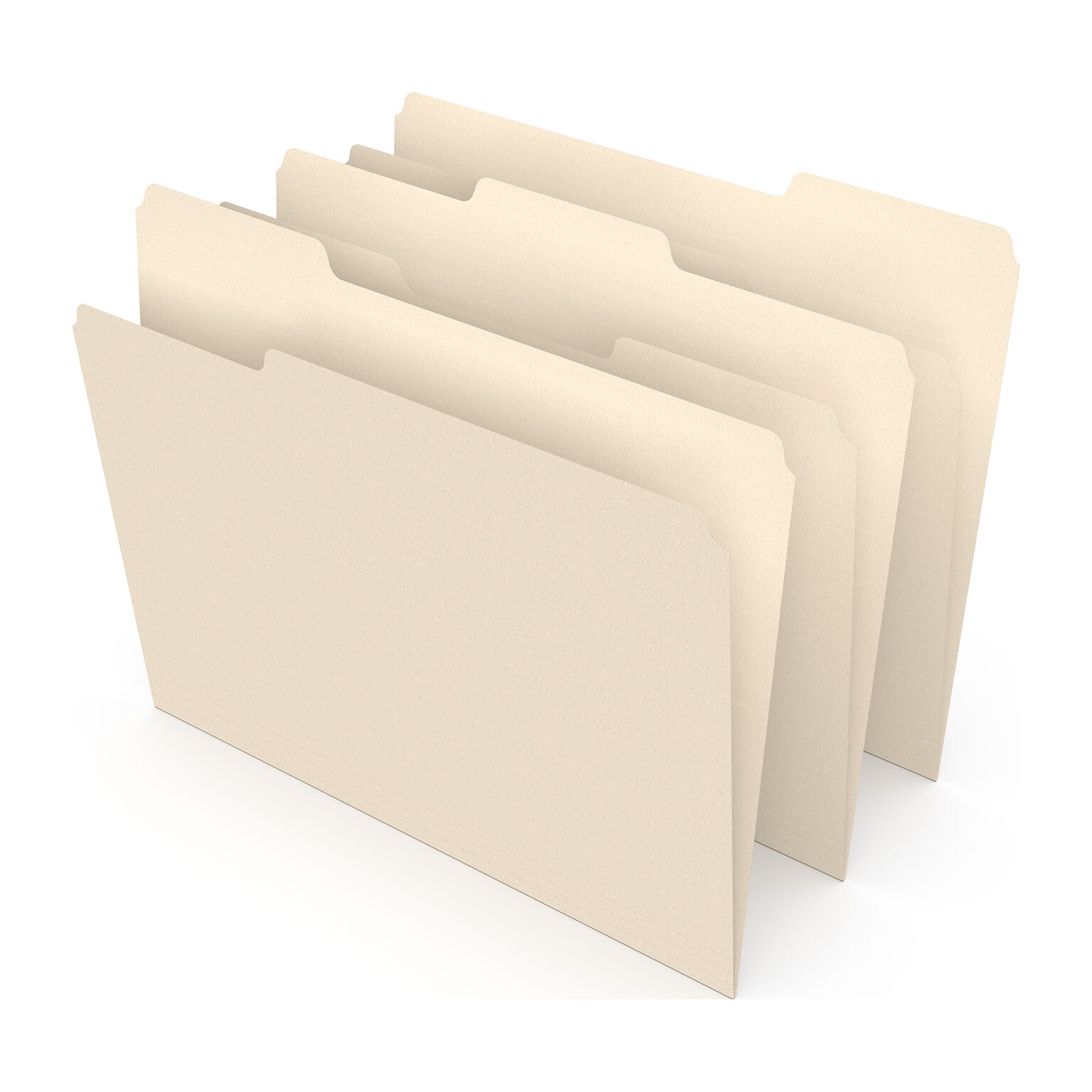 Staples® File Folders, 1/3 Cut Tab, Letter Size, Manila, 100/Box (TR56675)