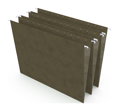 Staples® Hanging File Folder, 5-Tab, Letter Size, Standard Green, 50/Box (TR266262)