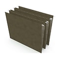 Staples® Hanging File Folder, 5-Tab, Letter Size, Standard Green, 50/Box (TR266262)