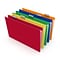 TRU RED™ Reinforced Hanging File Folders, 5-Tab, Legal Size, Assorted Colors, 25/Box (TR18657)