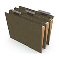 Staples Reinforced Recycled Hanging File Folder, 3-Tab, Letter Size, Standard Green, 25/Box (TR16472